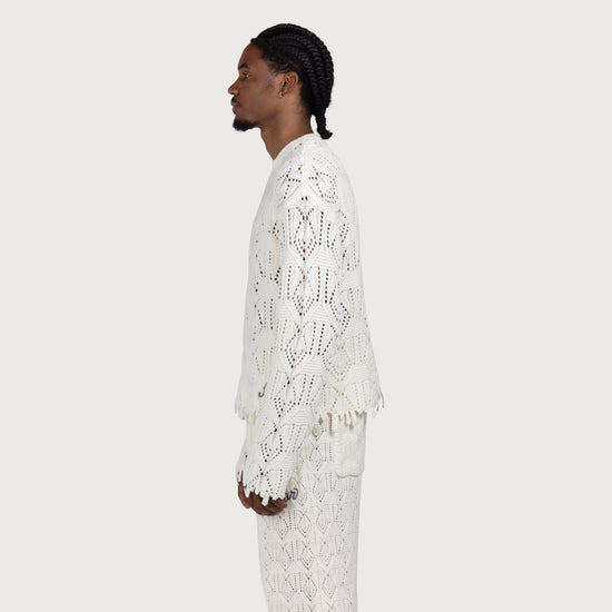 Cable Sweater - Bone