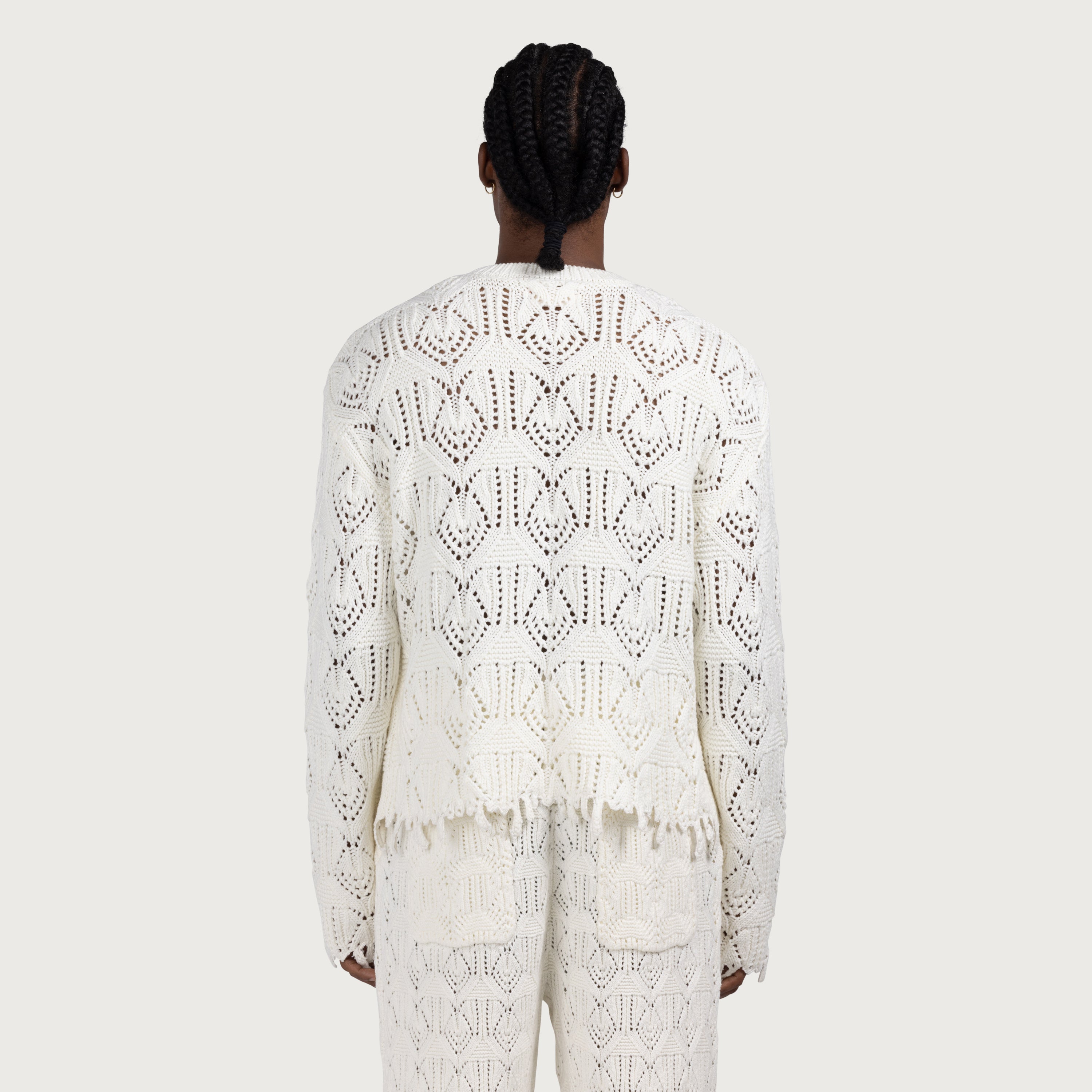 Cable Sweater - Bone