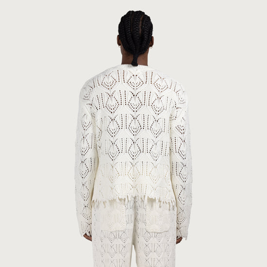 Cable Sweater - Bone