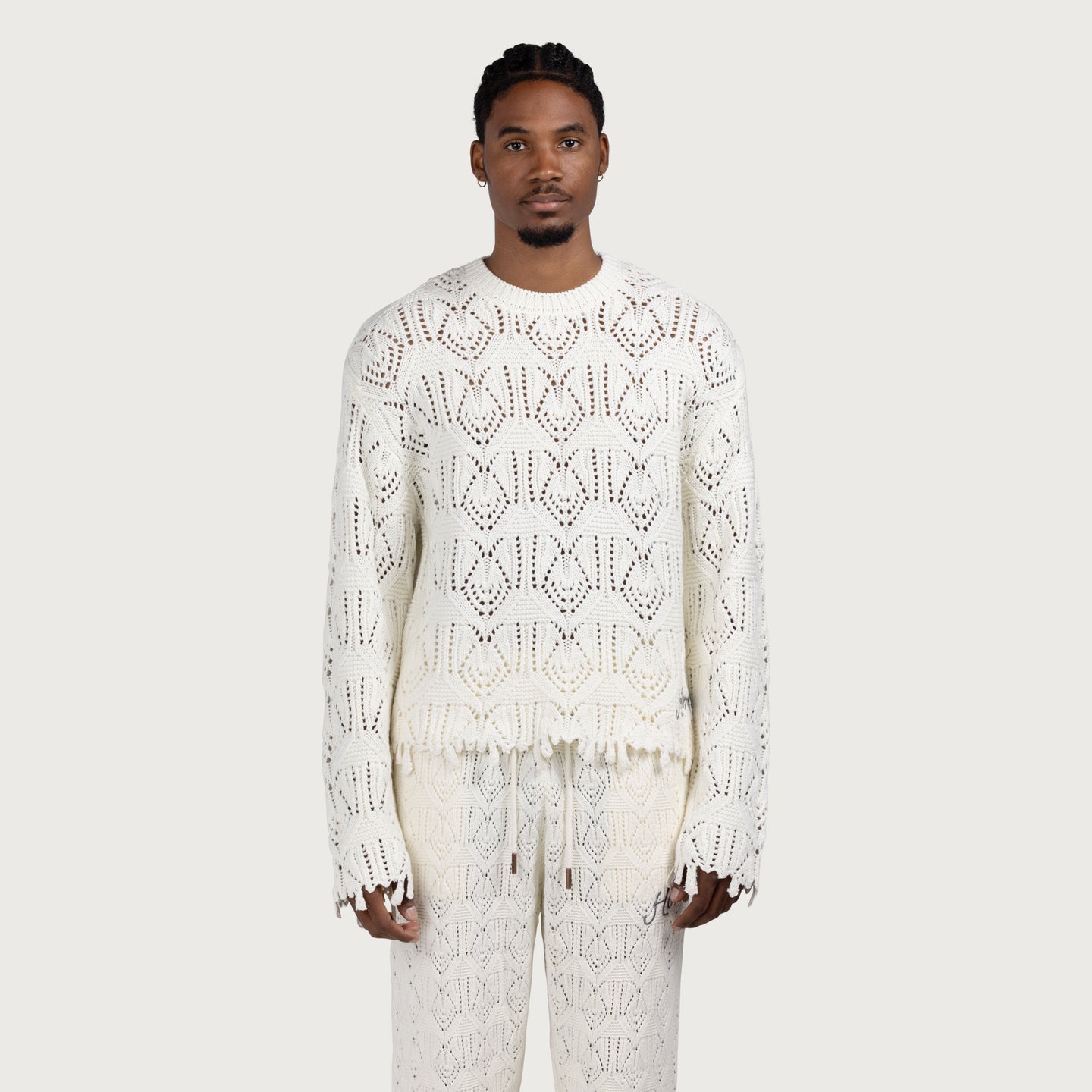 Cable Sweater - Bone