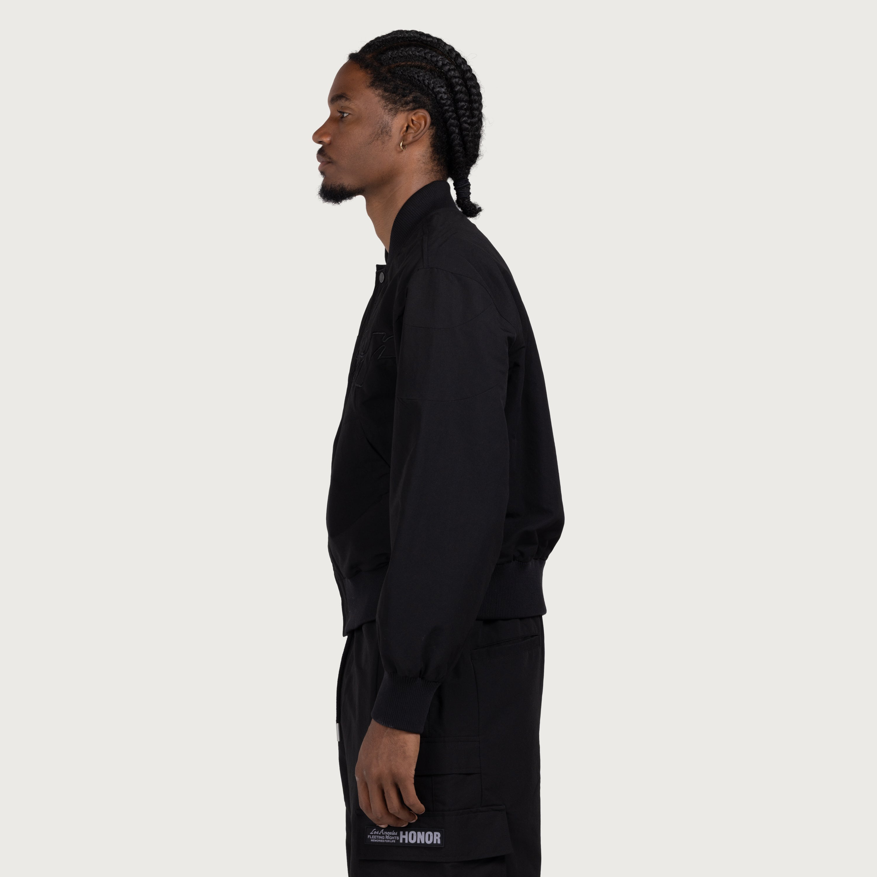 Nylon Bomber - Black