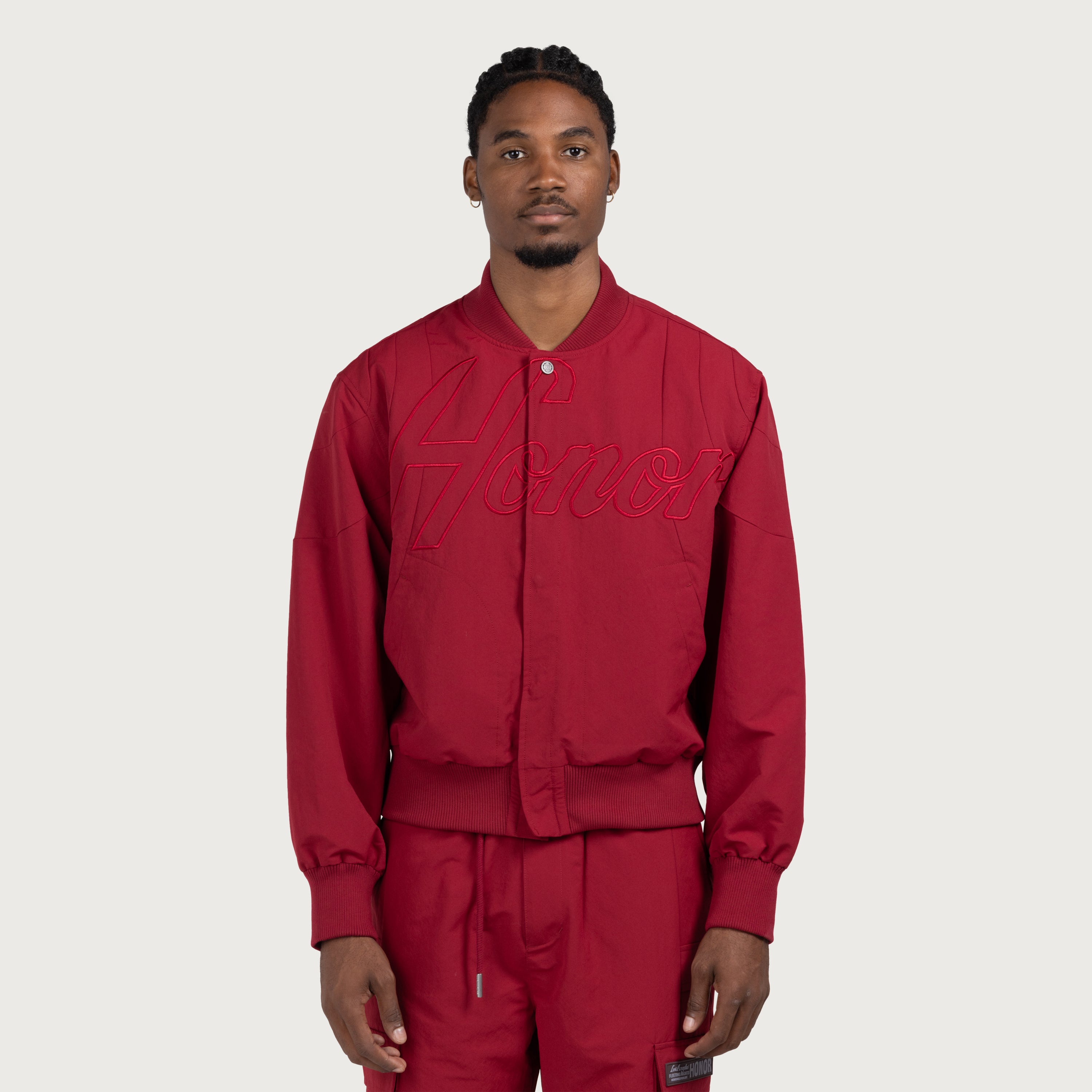 Nylon Bomber - Plum