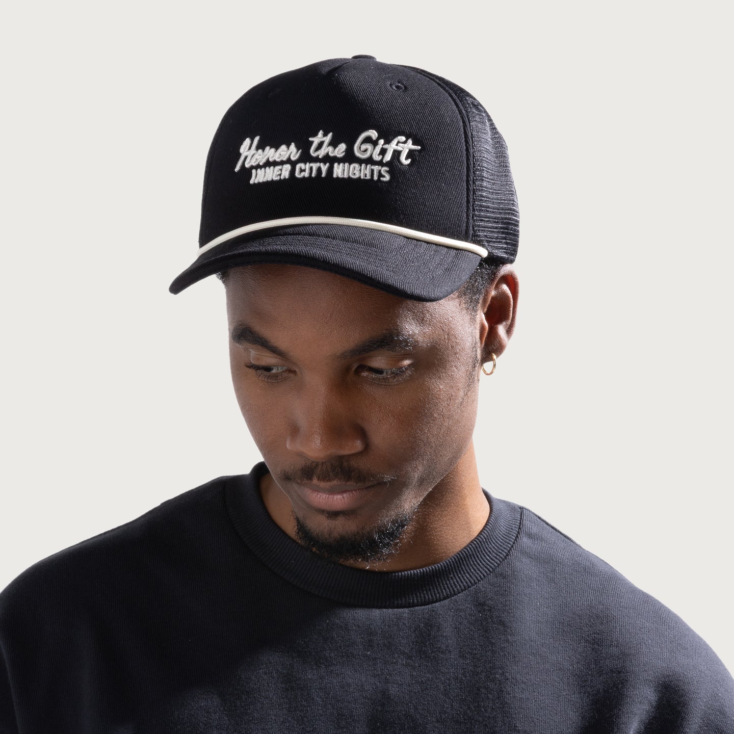 City Nights Trucker Cap - Black