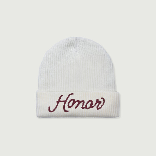 Honor Heavy Knit Beanie - Vintage White
