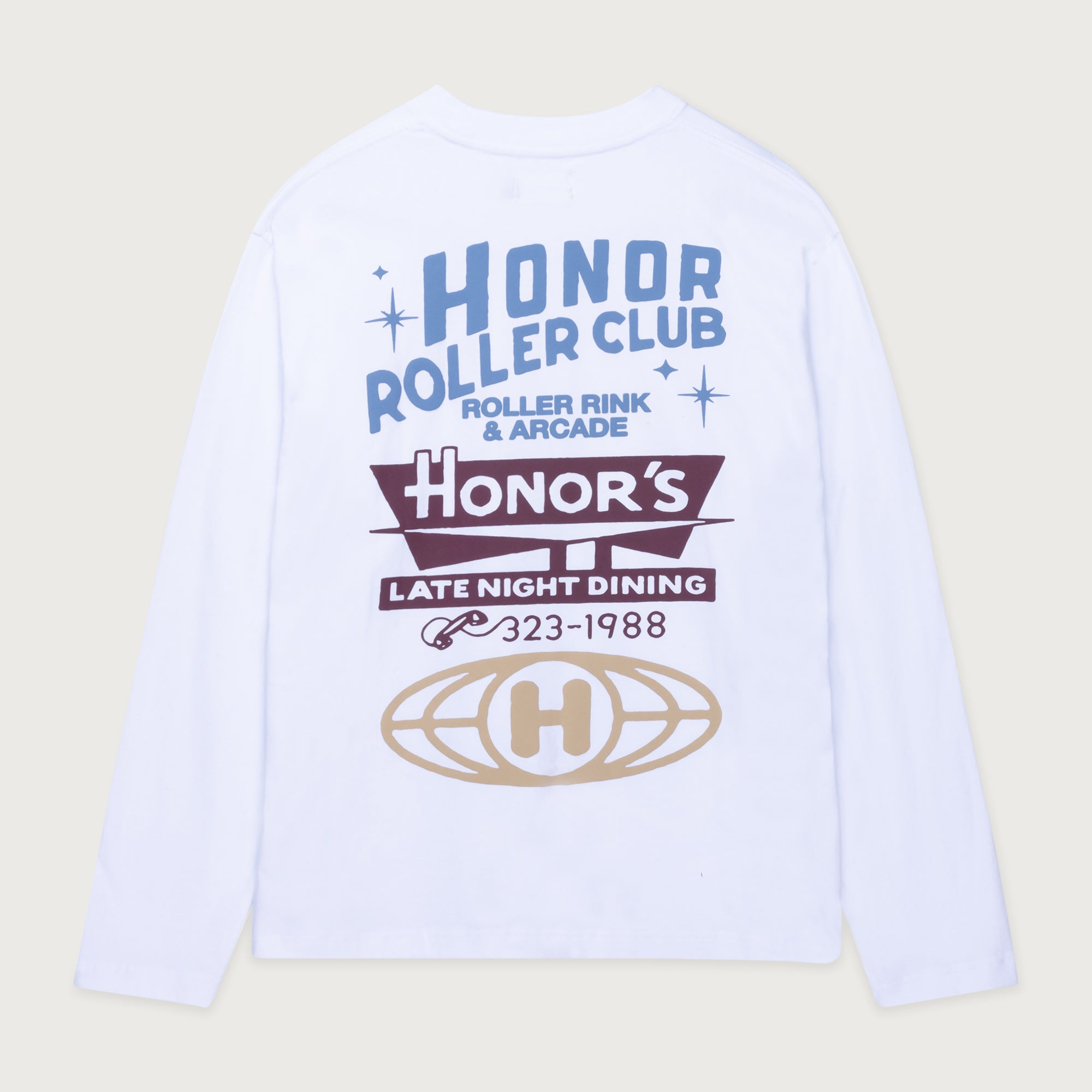Late Night Dining Tee - White