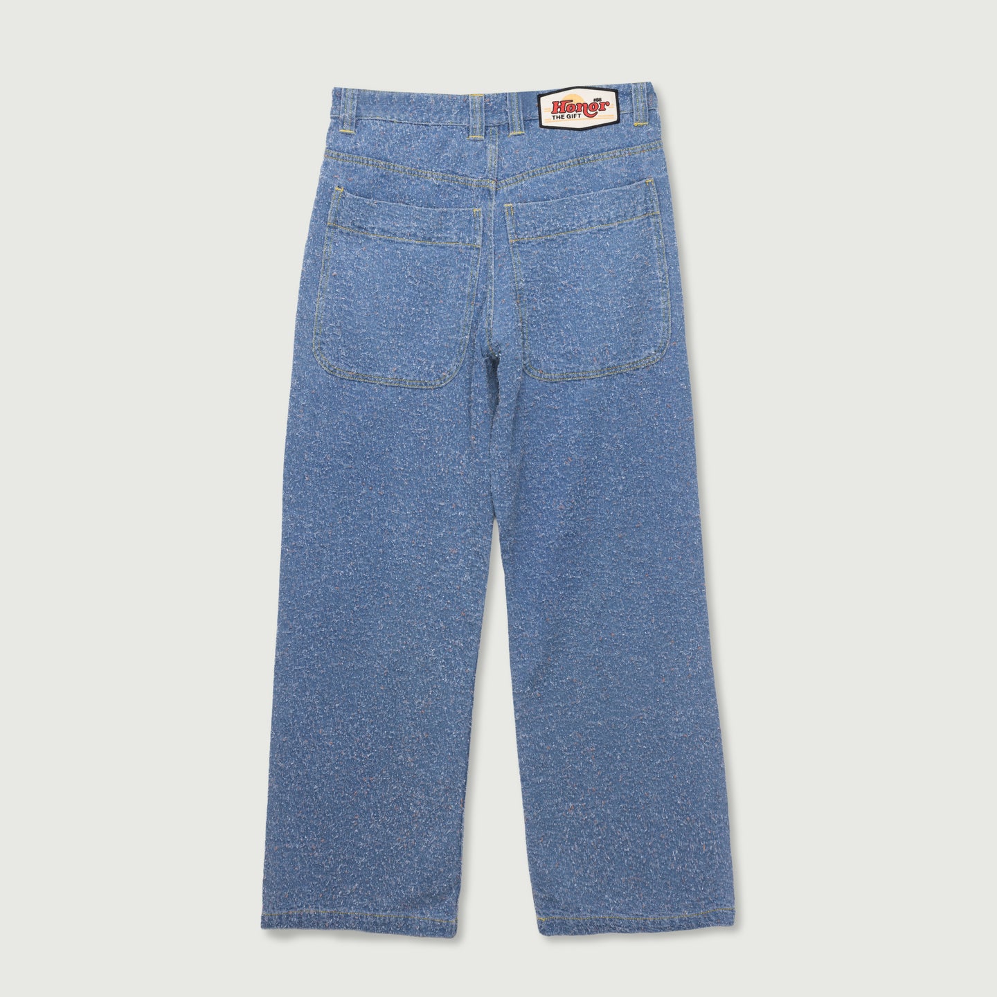 Washed Nep Yarn Denim Pant - Indigo