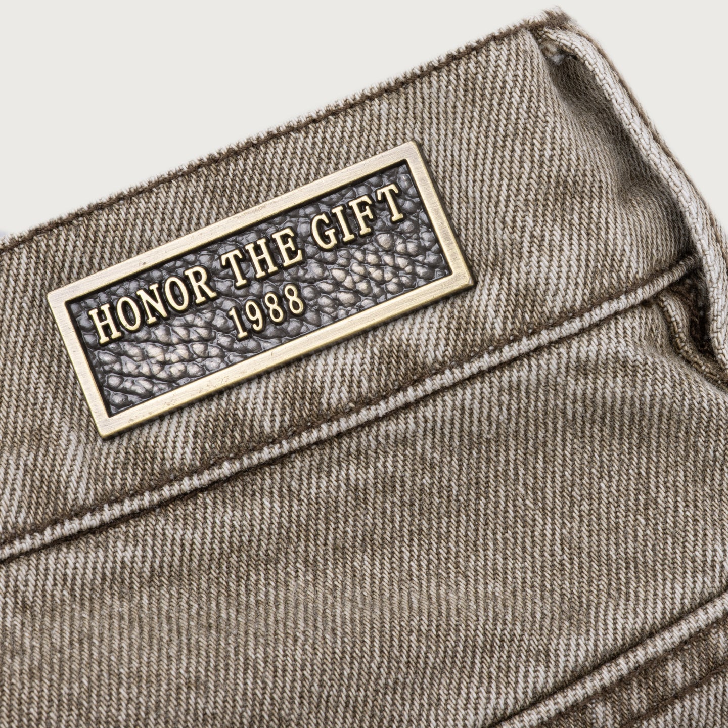 Washed Twill Pant - Taupe