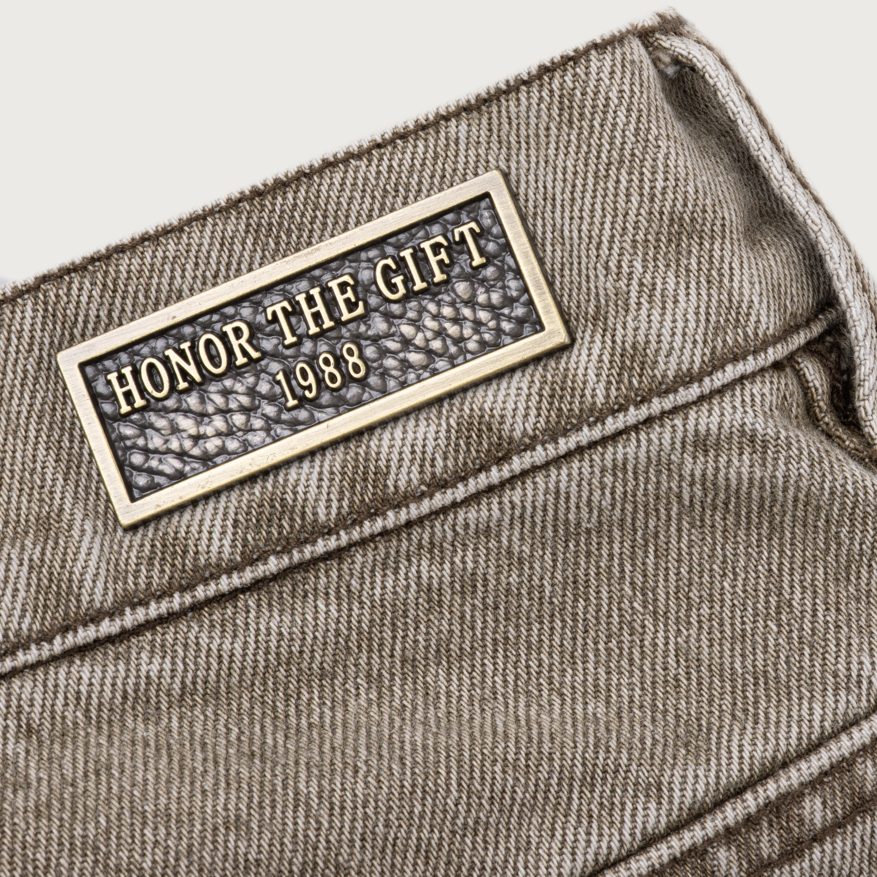 Washed Twill Pant - Taupe