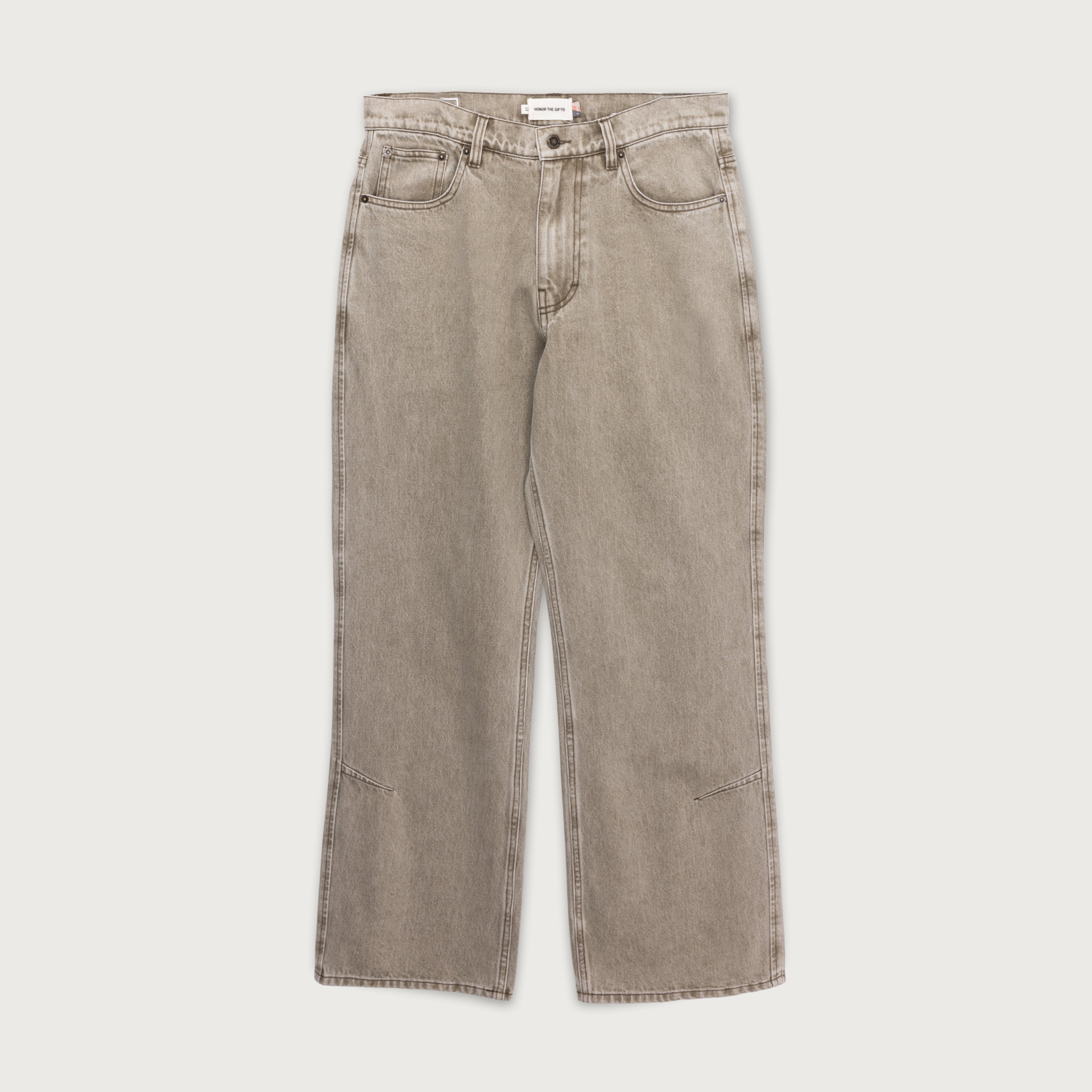 Washed Twill Pant - Taupe