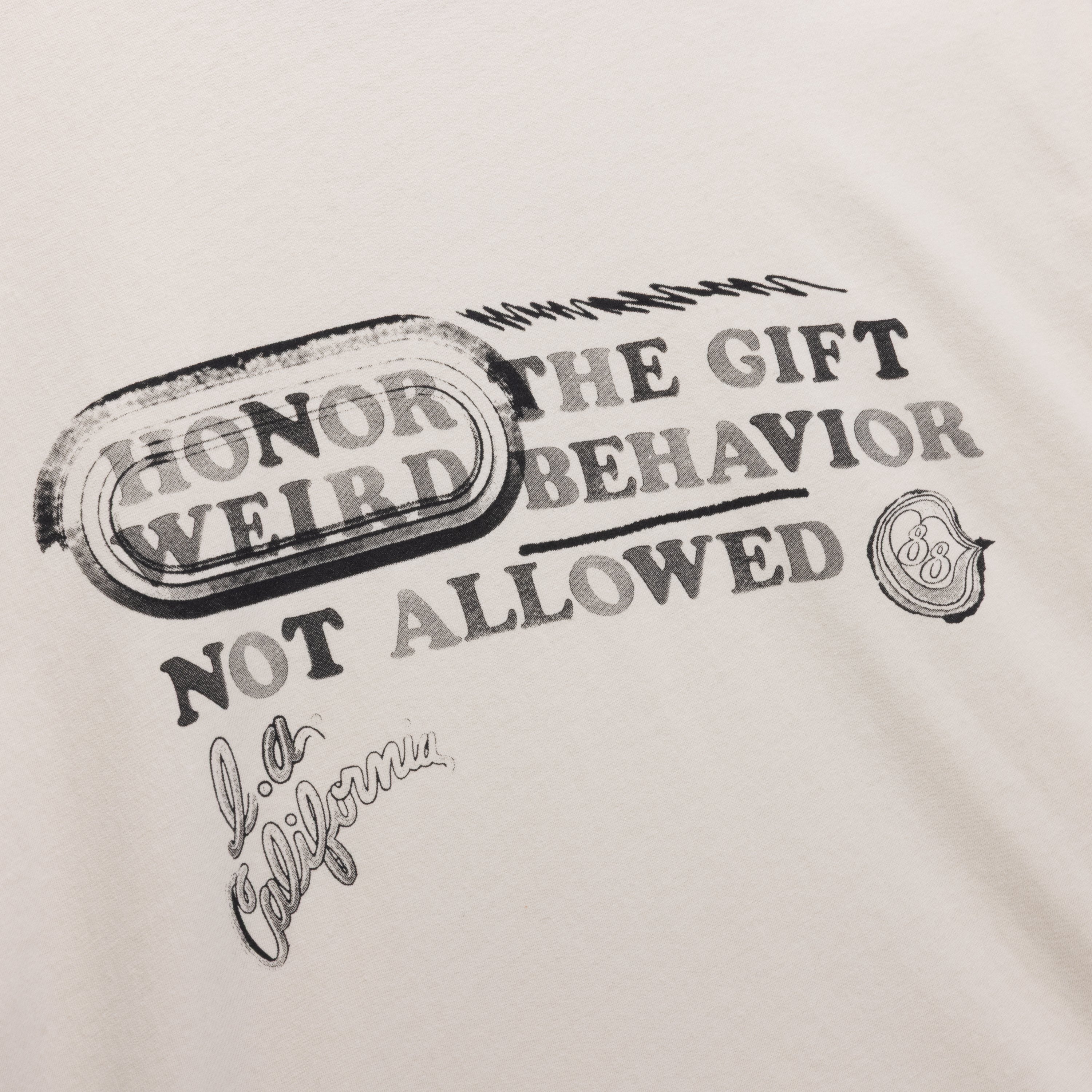 Weird Behavior S/S Tee - Taupe