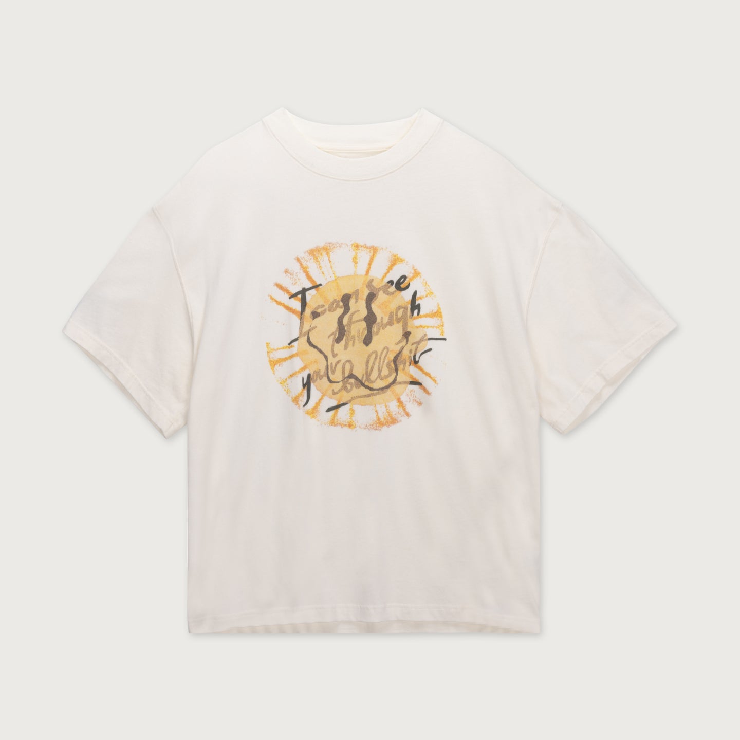 I Can See Through Your Bullshit S/S Tee - White