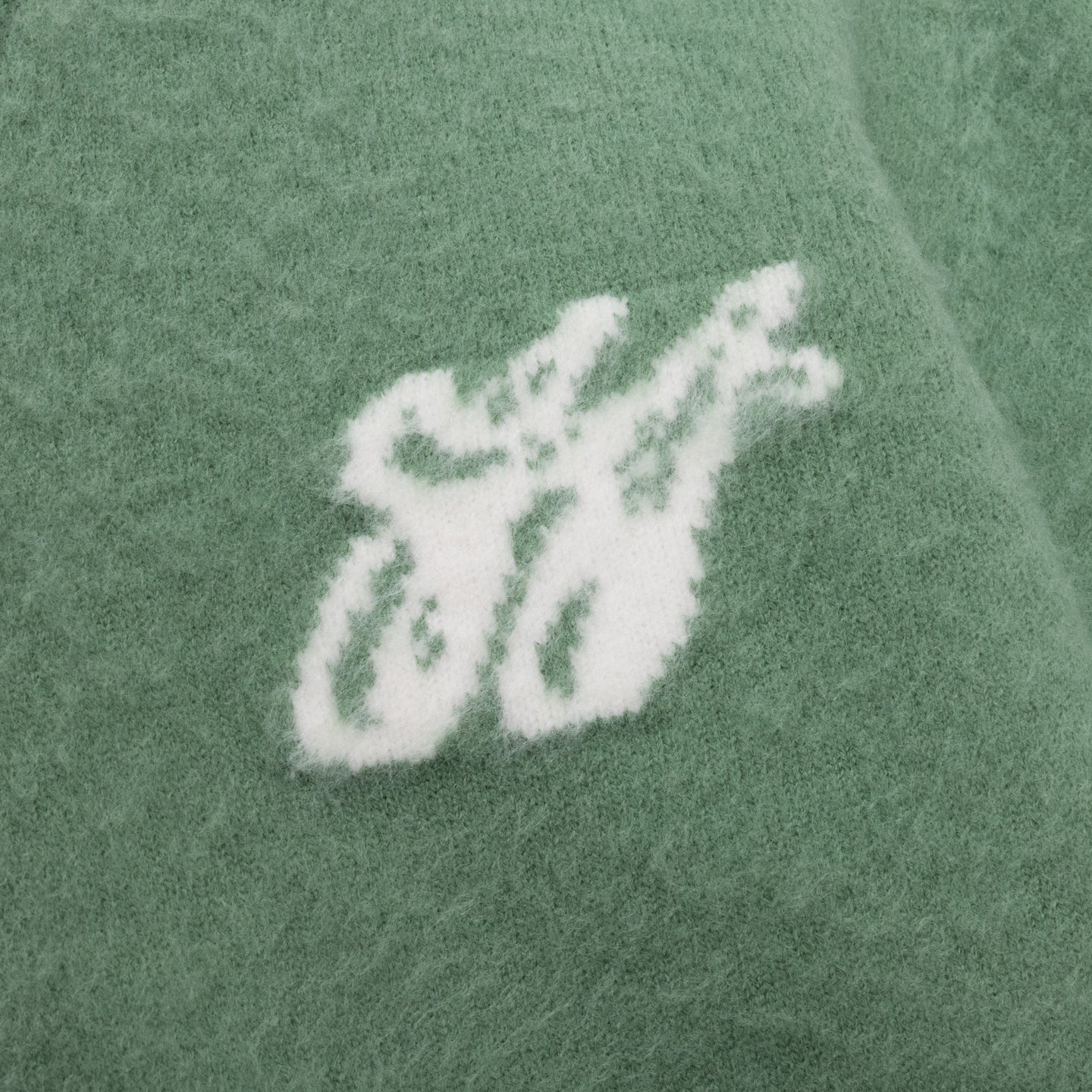 H Brushed Knit Cardigan - Mint