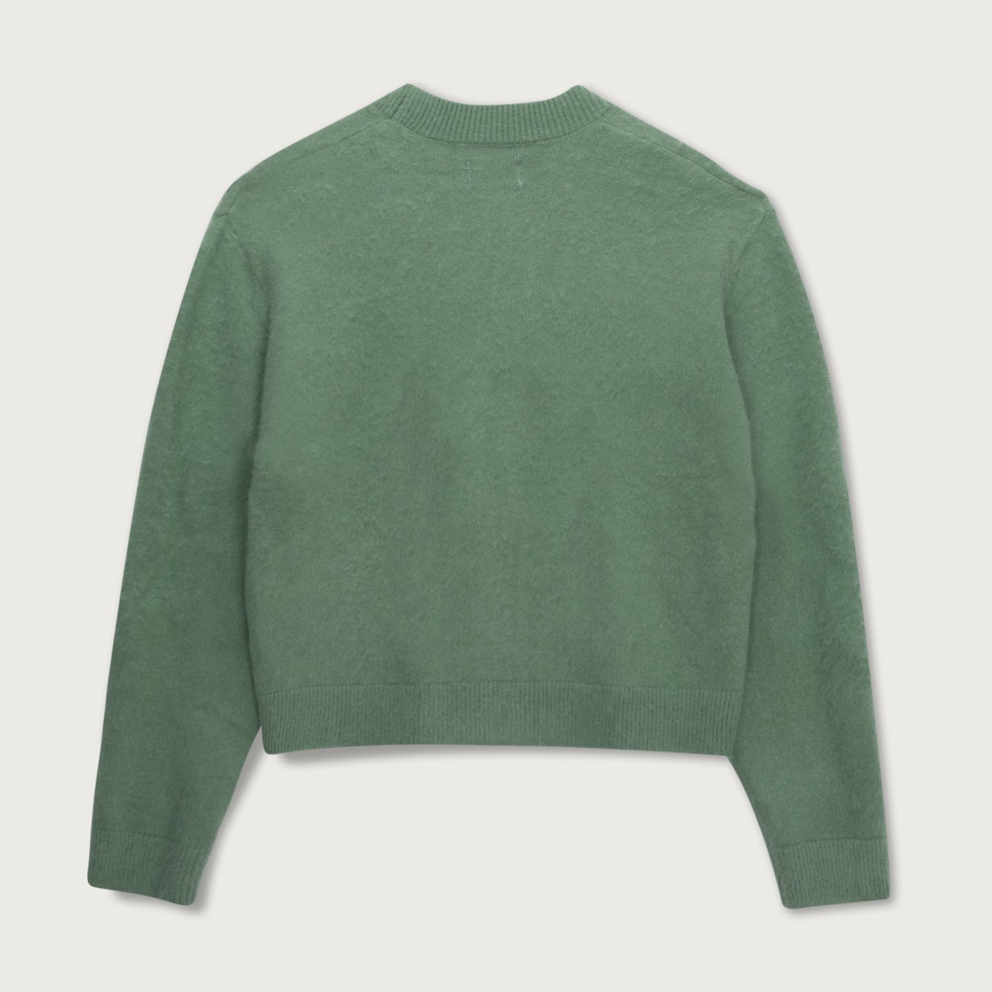 H Brushed Knit Cardigan - Mint