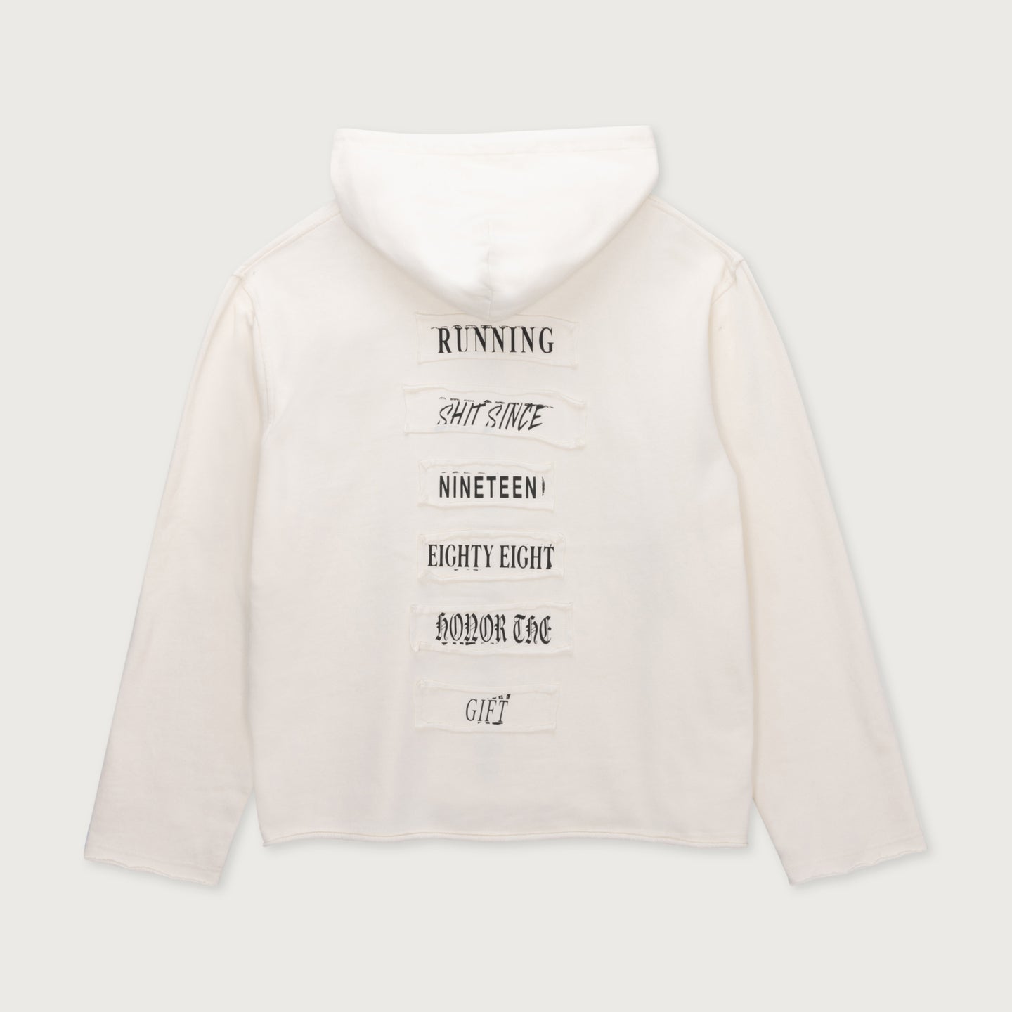 Running Shit Since 1988 Zip Hoodie - White