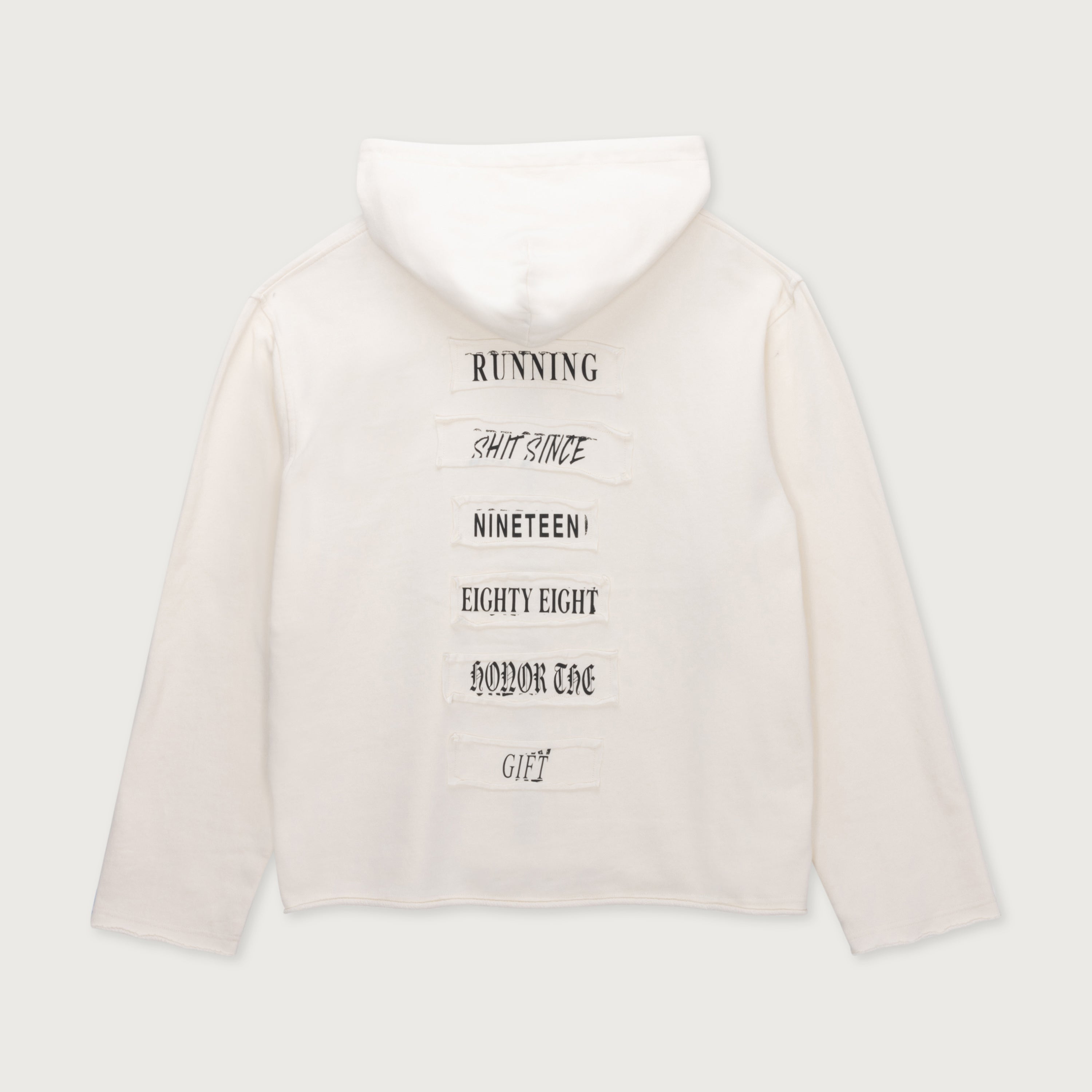 Running Shit Since 1988 Zip Hoodie - White