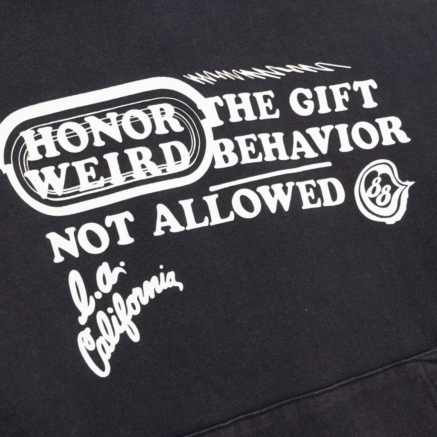 Not Allowed Hoodie - Black