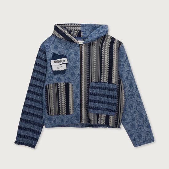 Indigo Tapestry Hoodie - Indigo