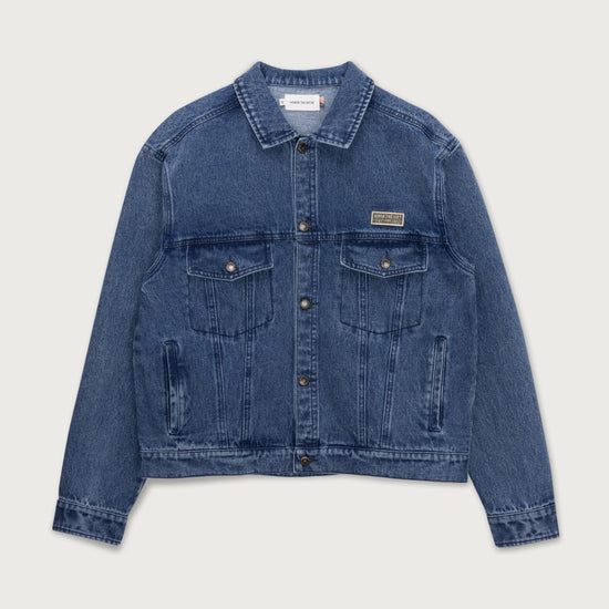 Washed Twill Trucker - Indigo