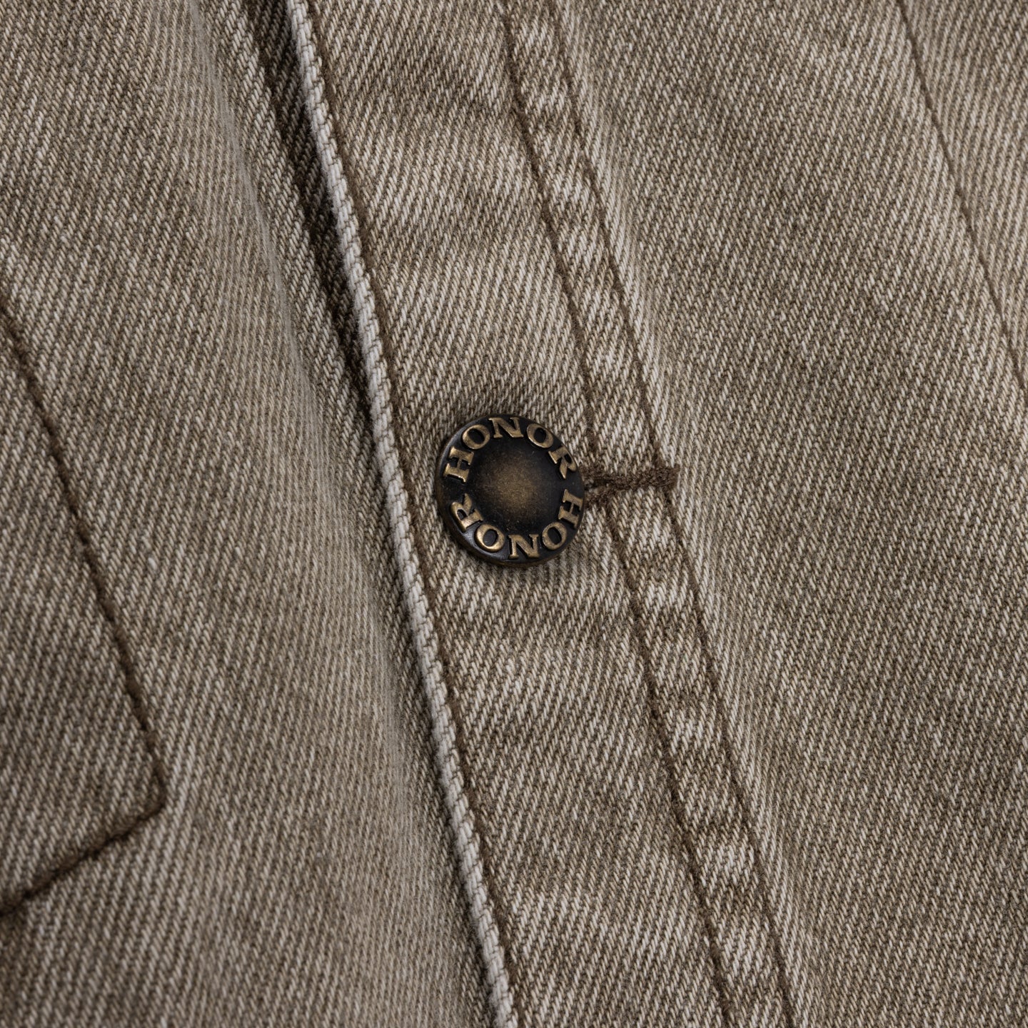 Washed Twill Trucker - Taupe