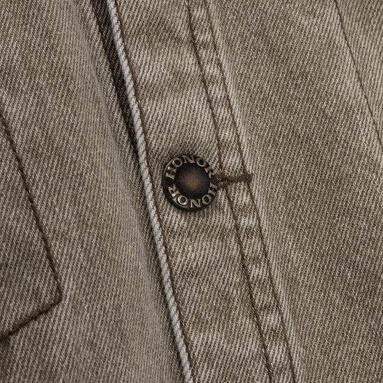 Washed Twill Trucker - Taupe