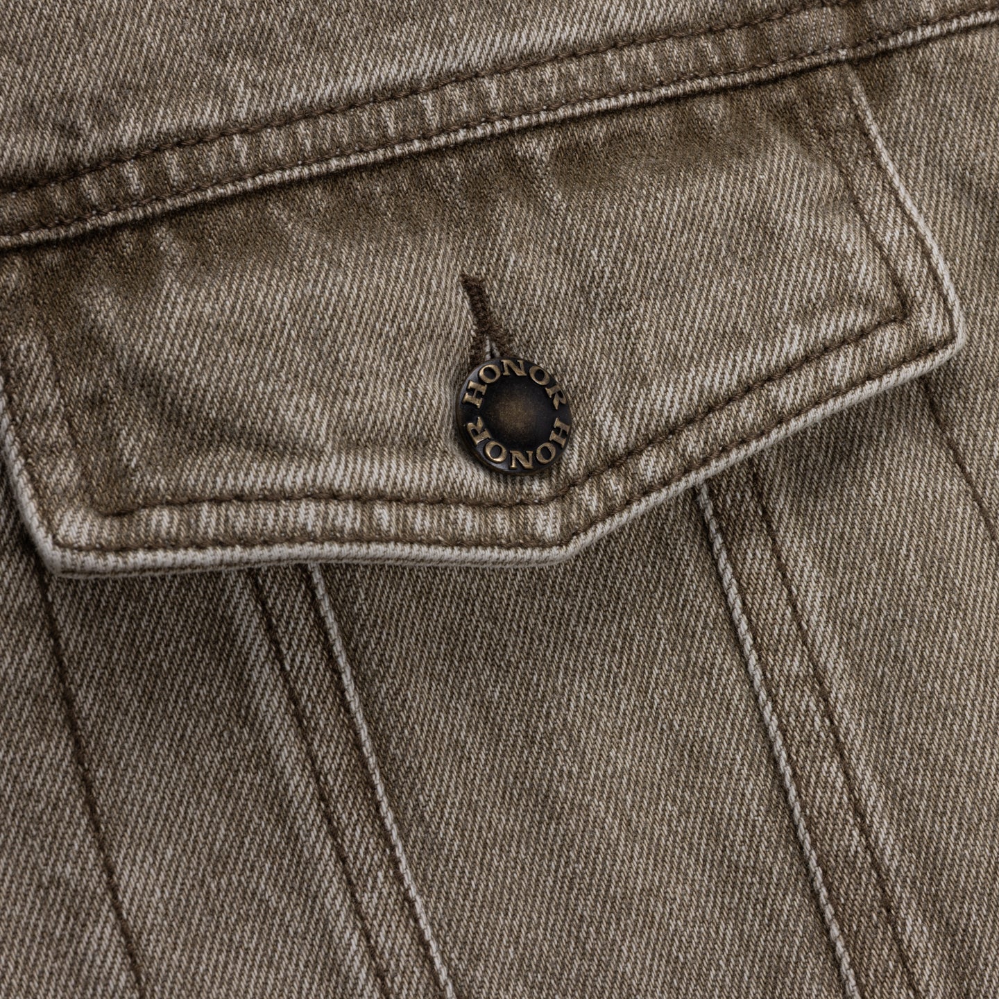 Washed Twill Trucker - Taupe