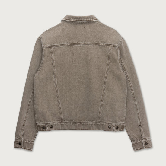 Washed Twill Trucker - Taupe