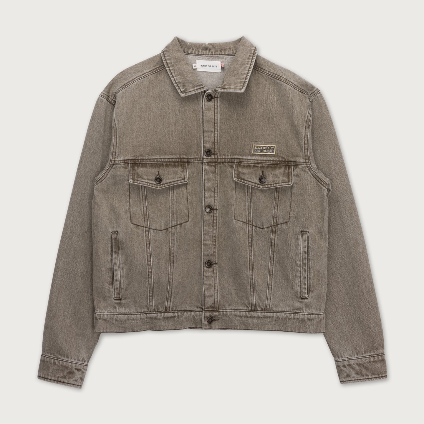 Washed Twill Trucker - Taupe