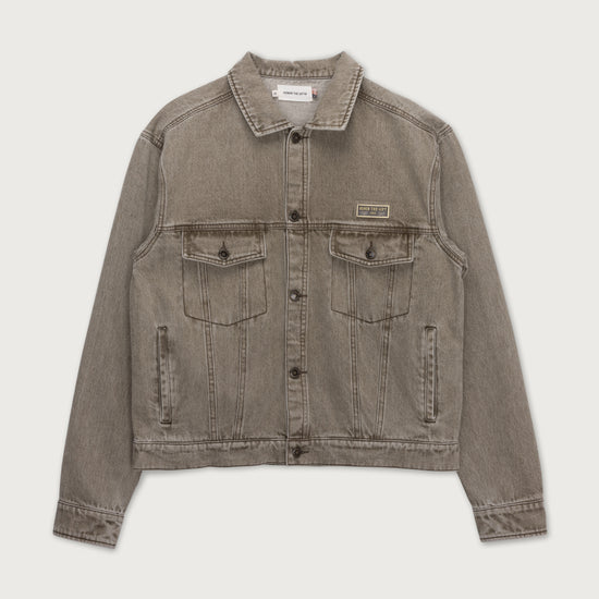 Washed Twill Trucker - Taupe