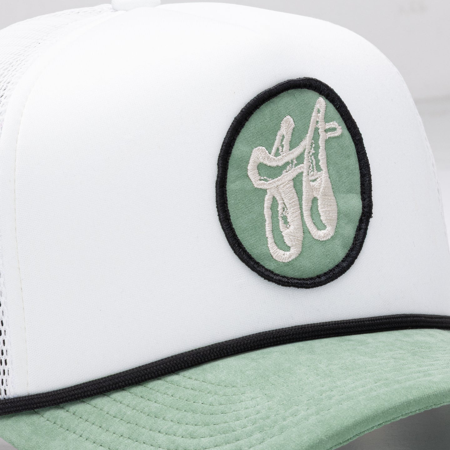 H Patch Trucker Cap - Bone