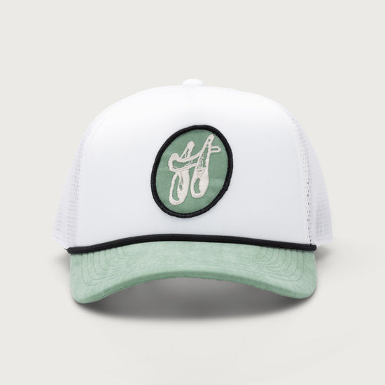 H Patch Trucker Cap - Bone