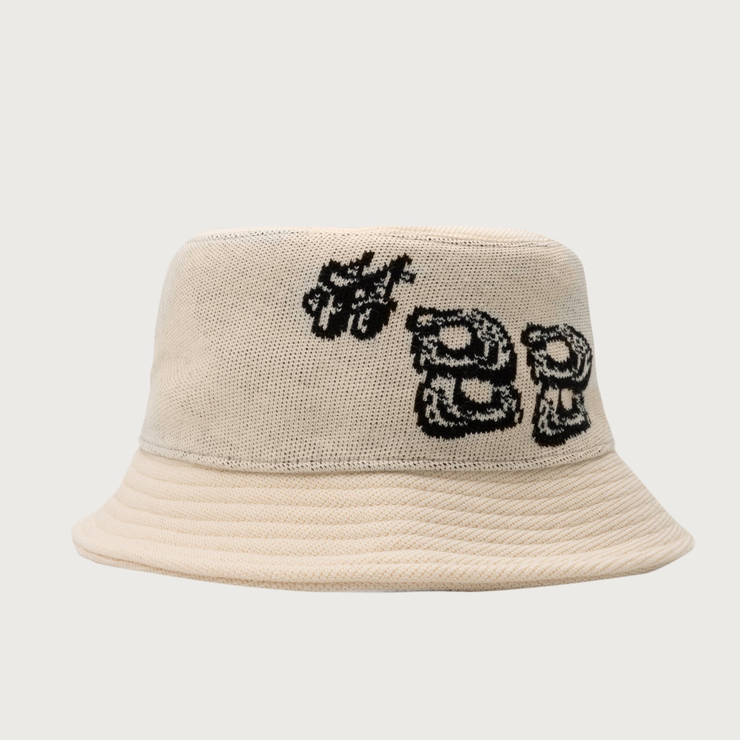 #88 Jacquard Bucket Hat - Bone