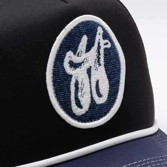 H Patch Trucker Cap - Black