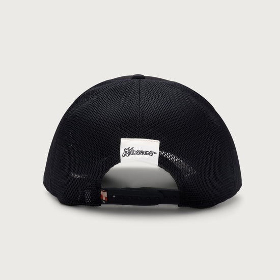 H Patch Trucker Cap - Black