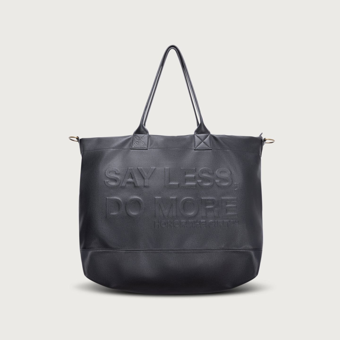 black travel tote bag Do More Travel Tote