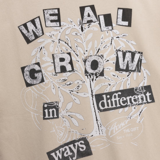 We All Grow Tee - Taupe