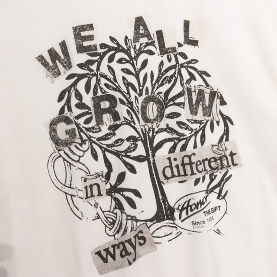 We All Grow Tee - White