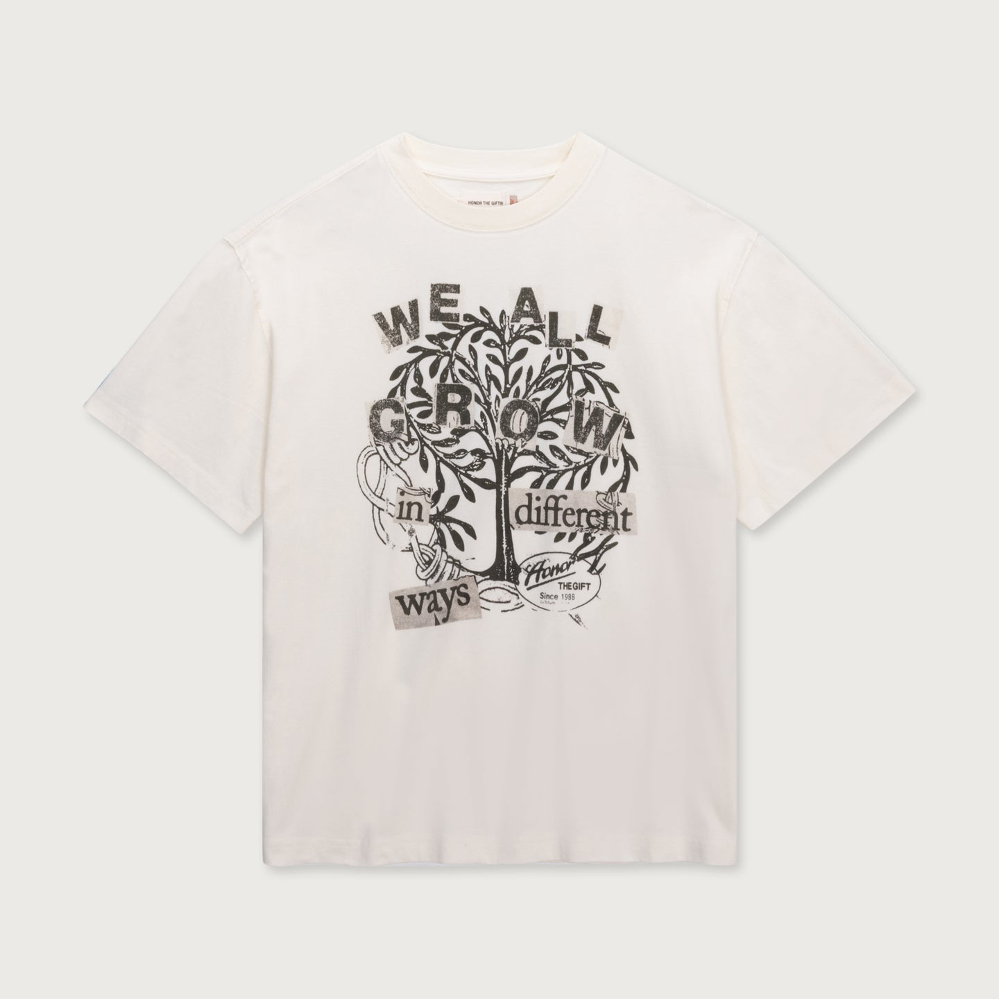 We All Grow Tee - White