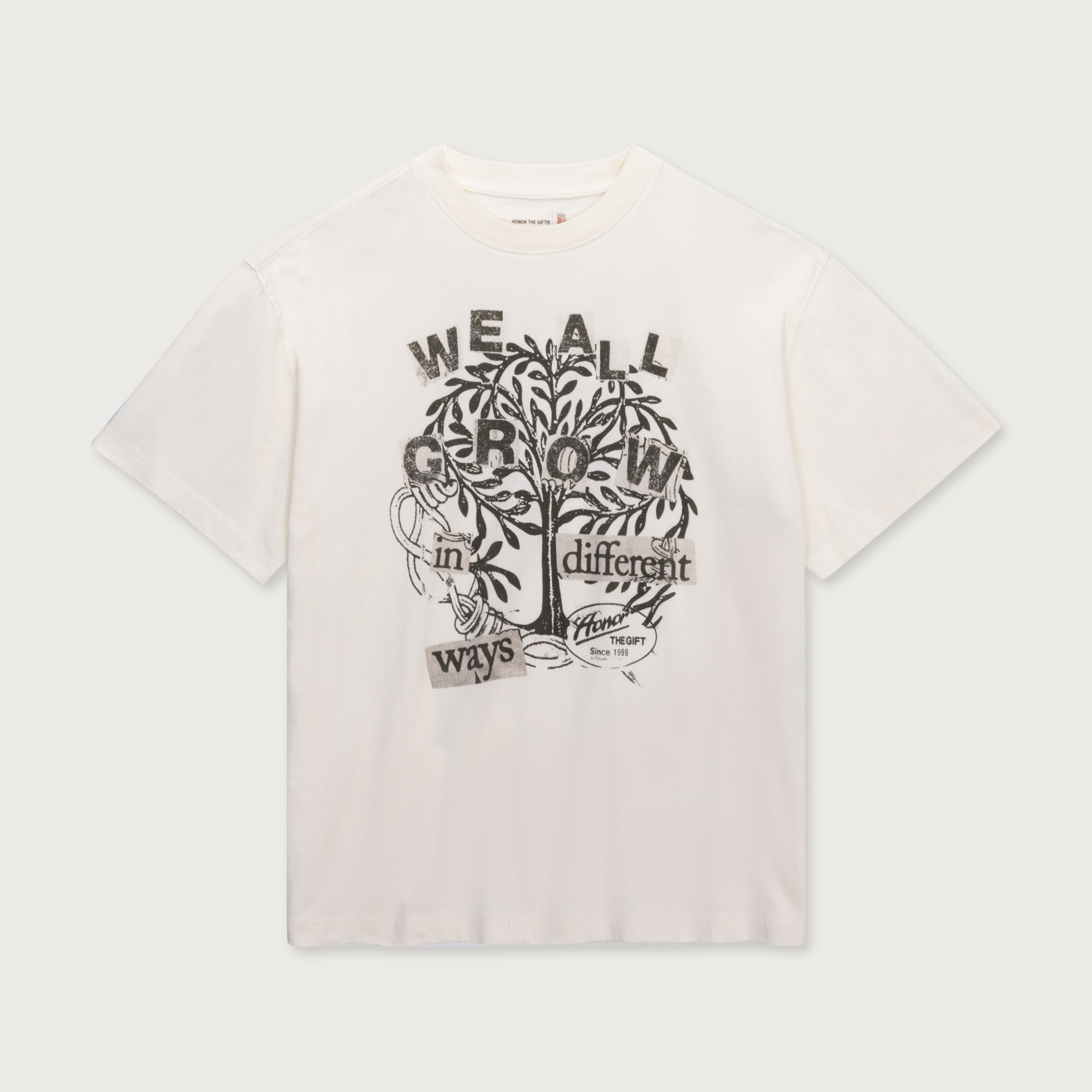We All Grow Tee - White