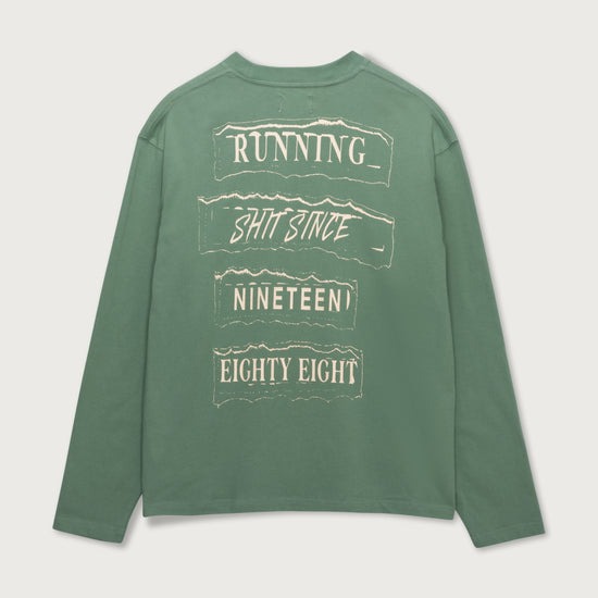 Running Shit L/S Tee - Mint