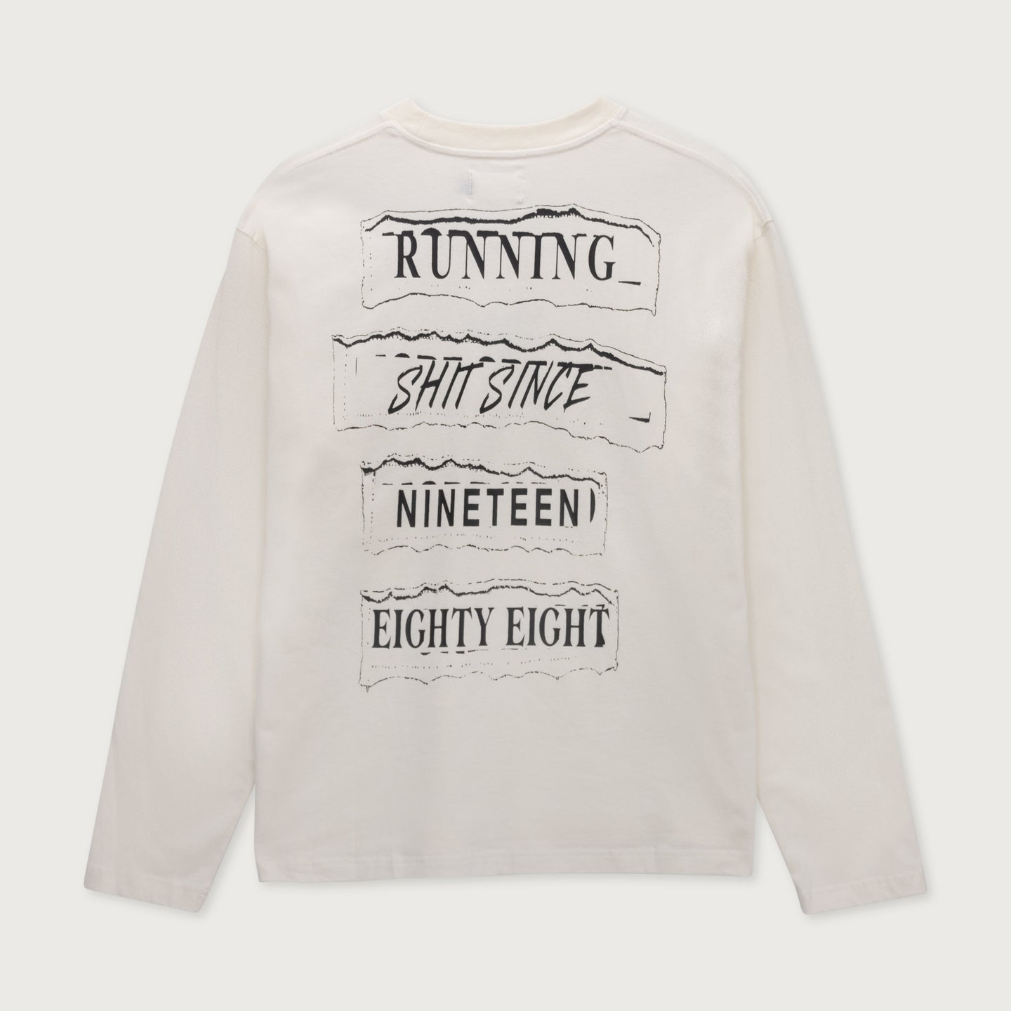 Running Shit L/S Tee - White