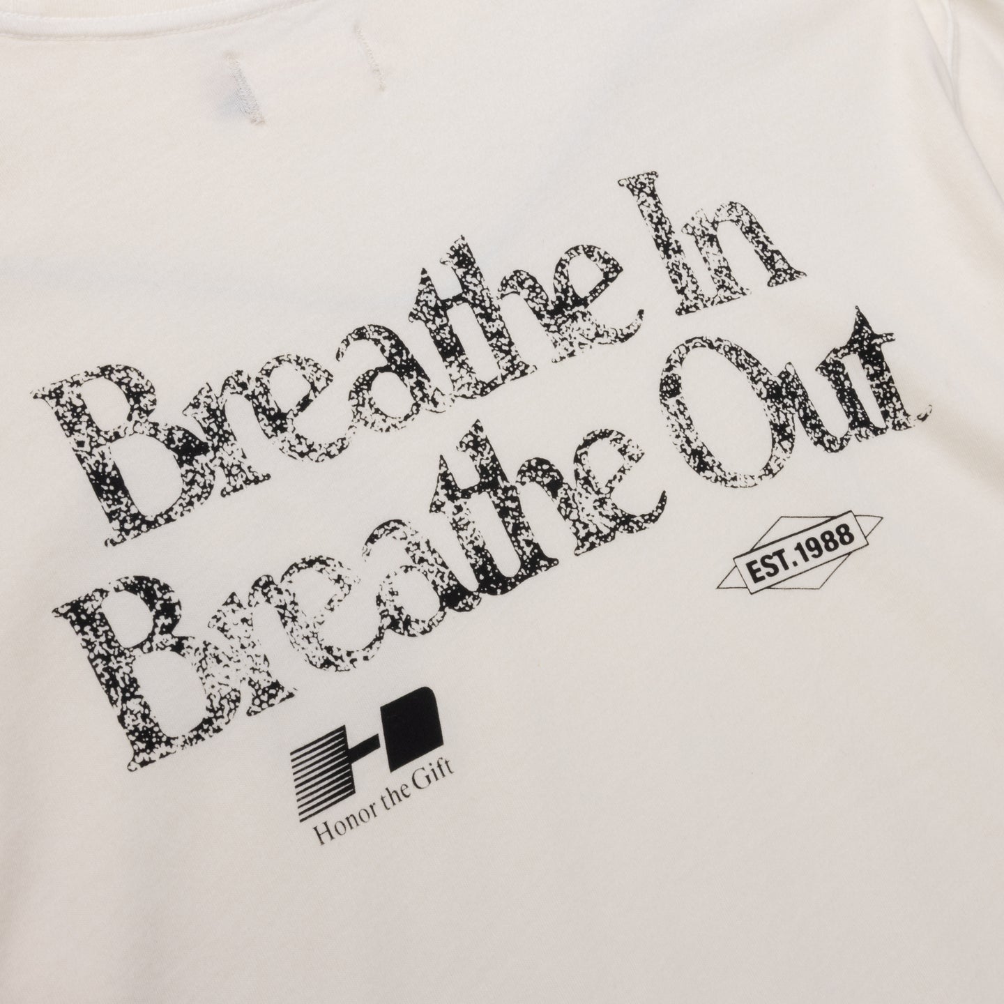 Breathe In Breathe Out Tee - White