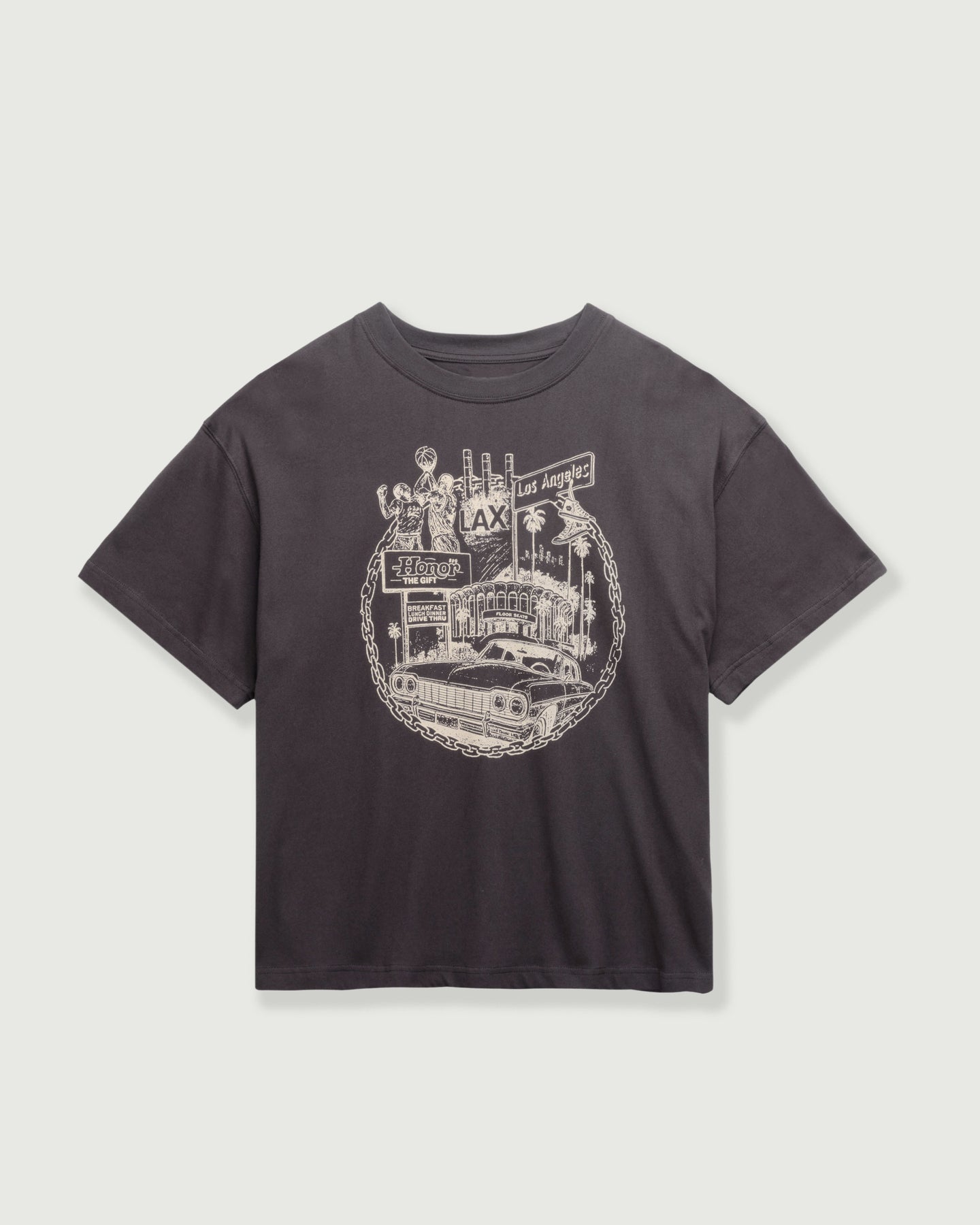 LA Chain City Tee - Vintage Black