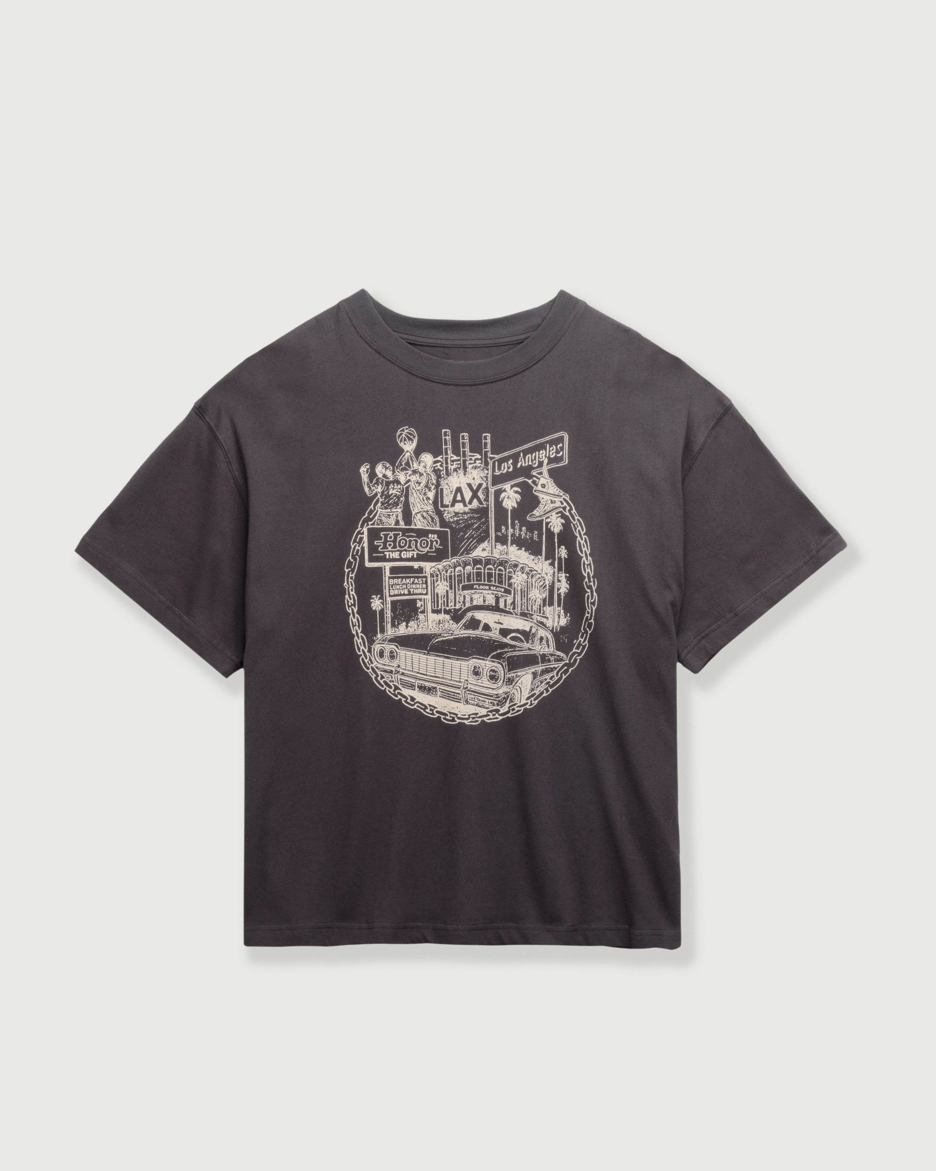 LA Chain City Tee - Vintage Black
