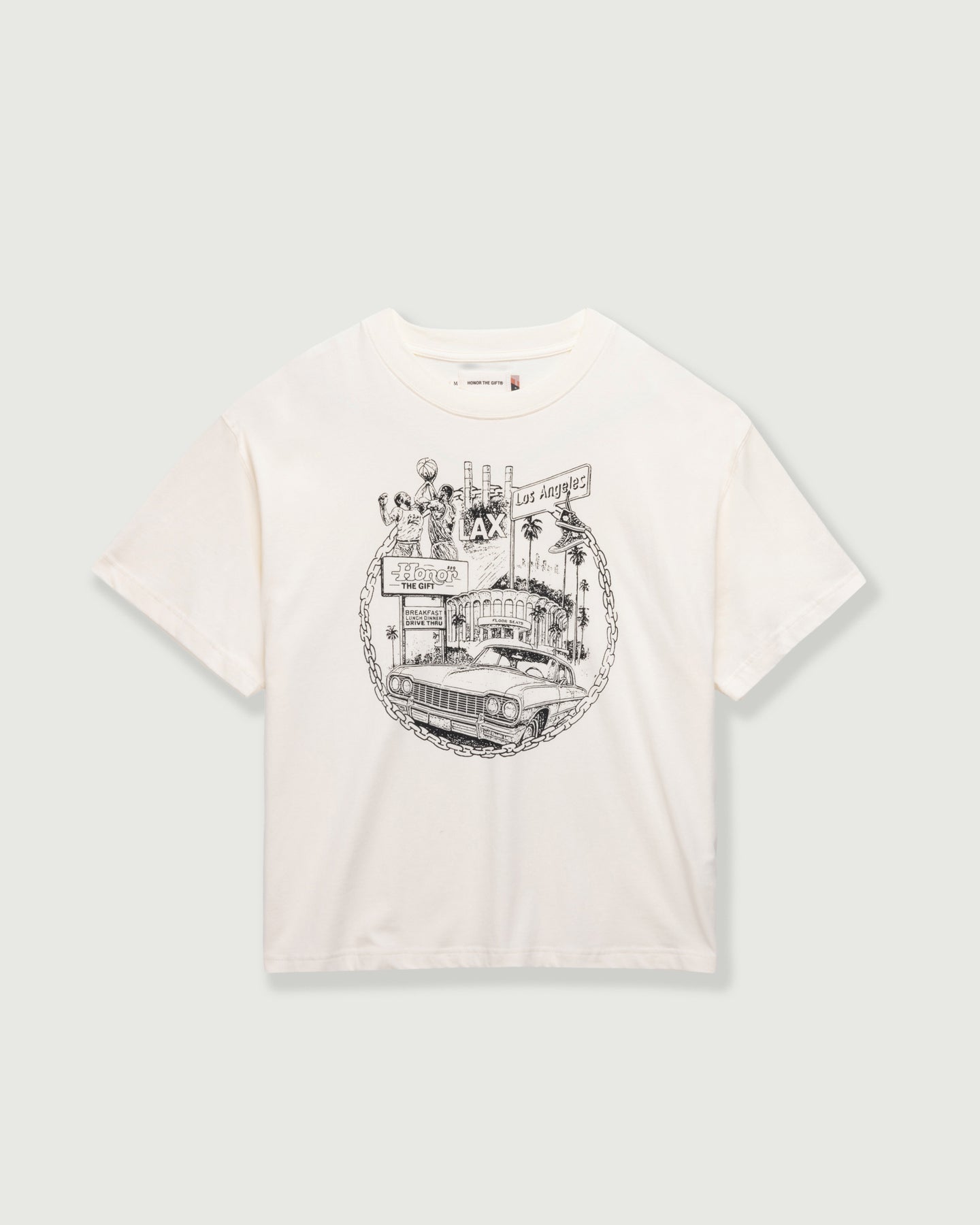 LA Chain City Tee - Bone