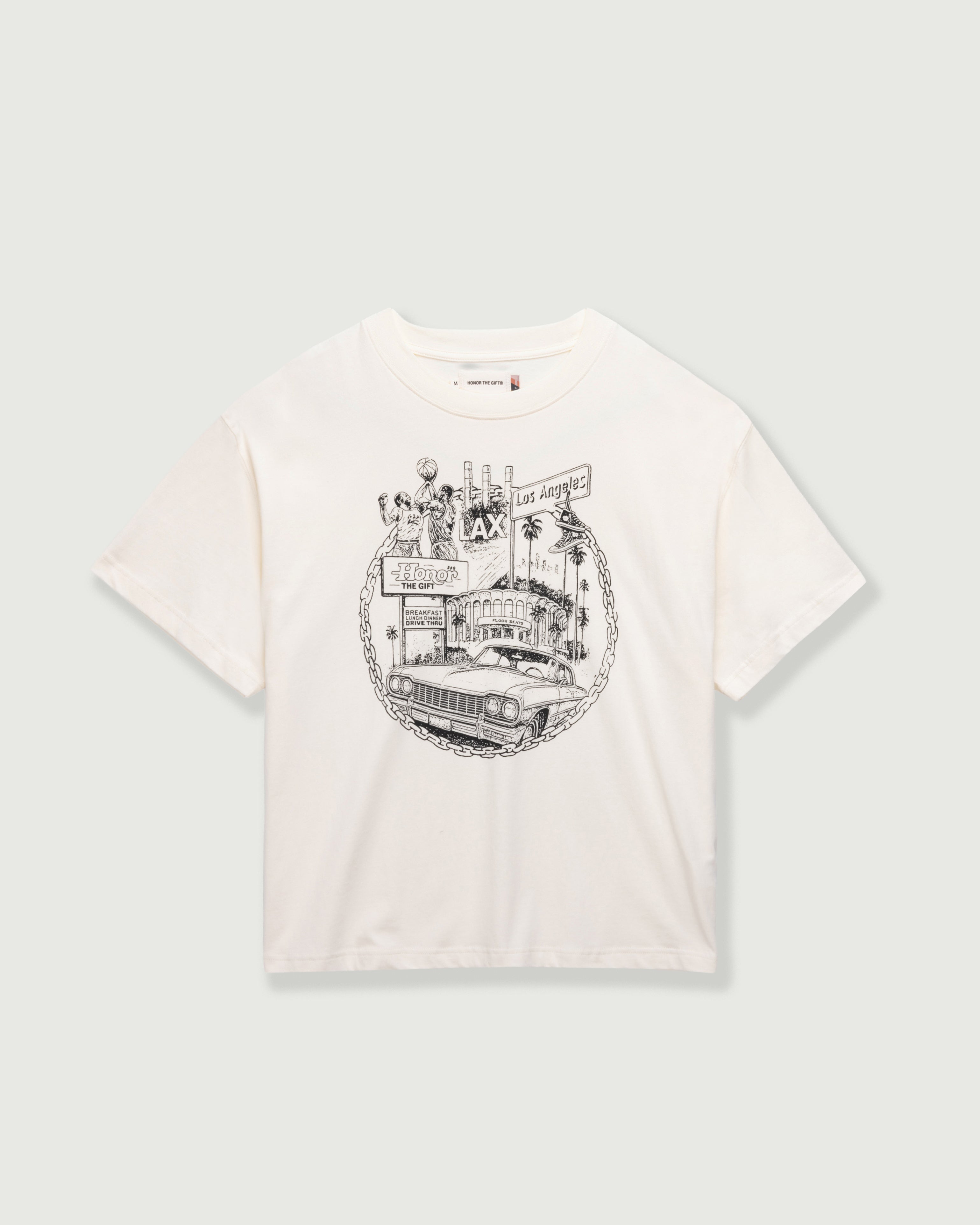 LA Chain City Tee - Bone