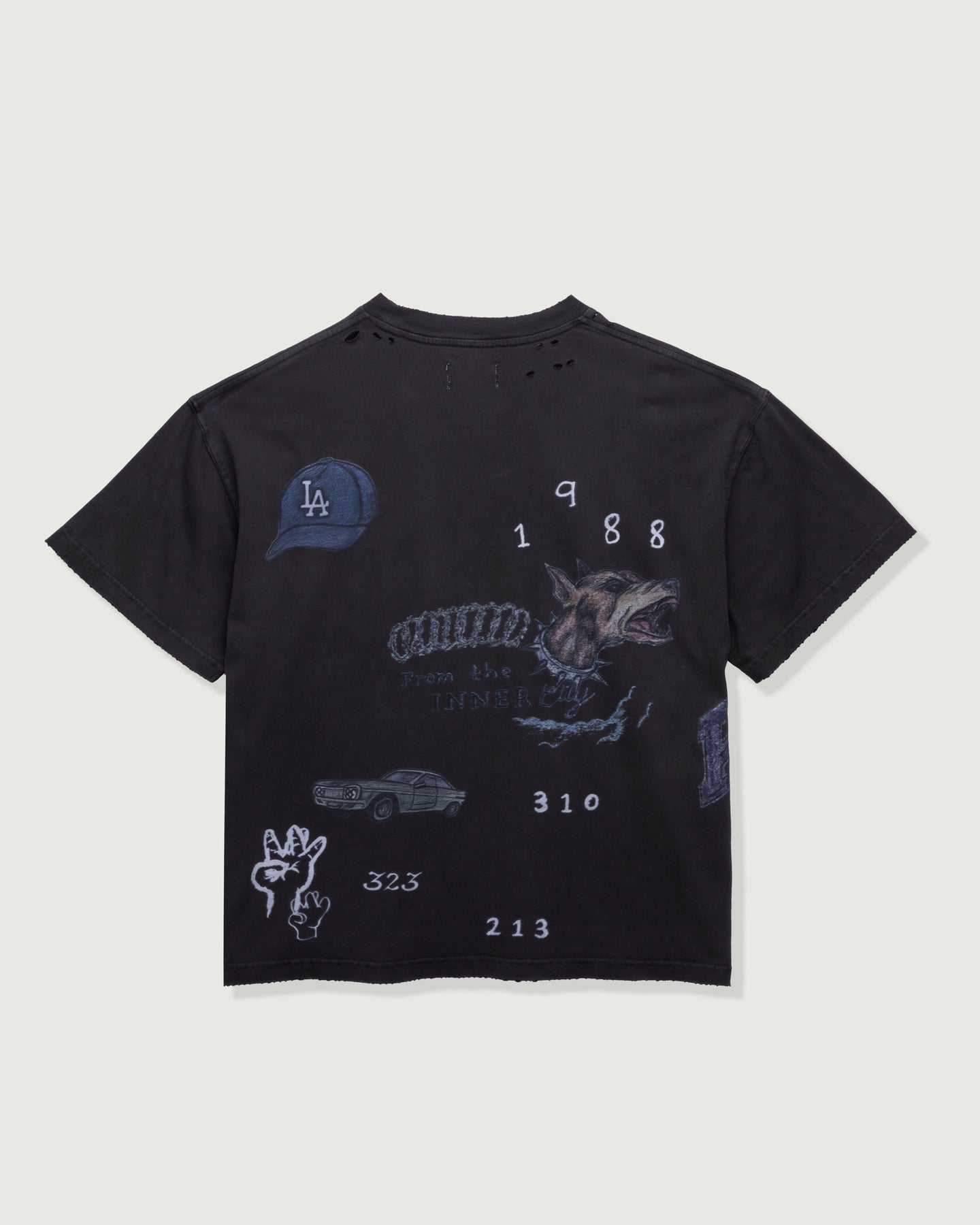 All Over Los Angeles Tee - Black