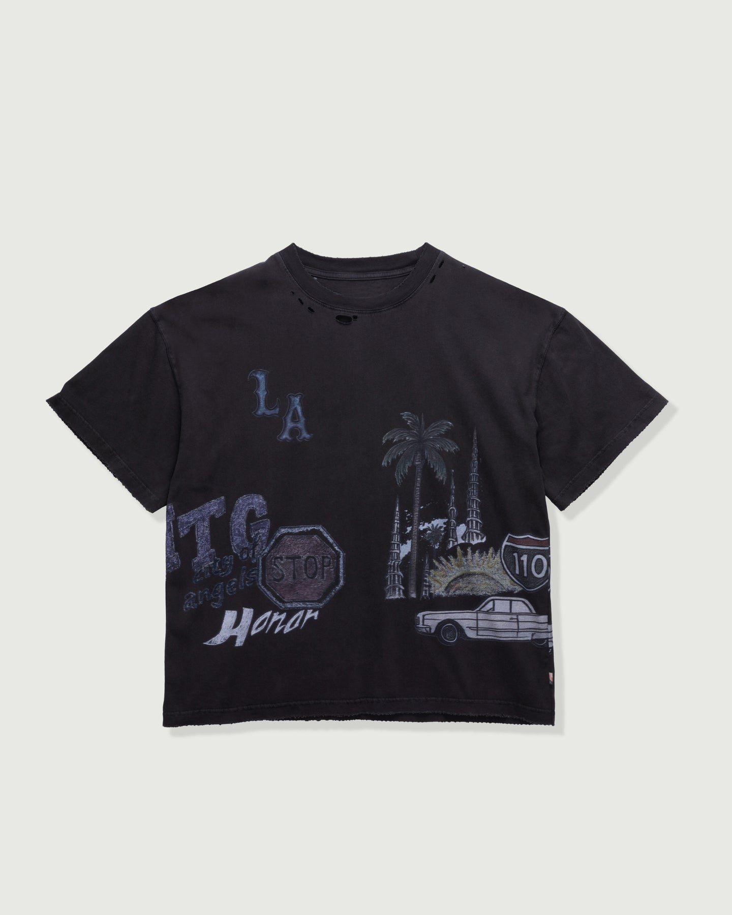 All Over Los Angeles Tee - Black