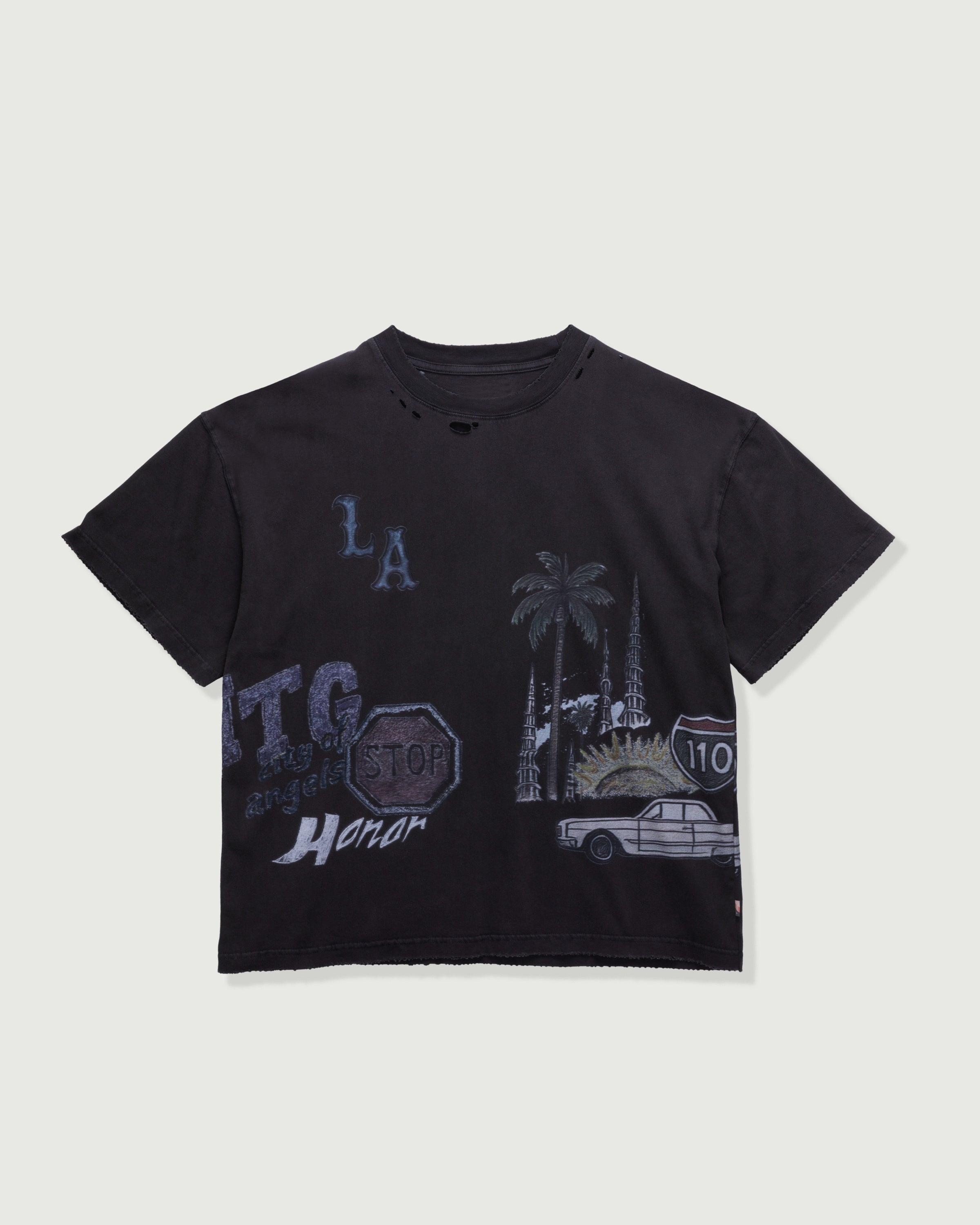 All Over Los Angeles Tee - Black