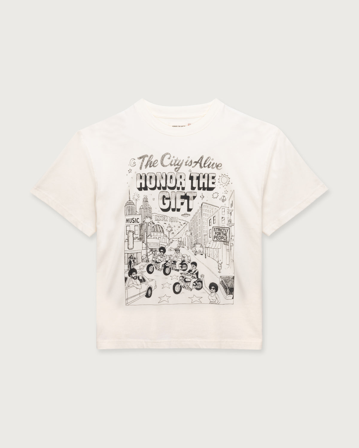 The City Is Alive Tee - Bone