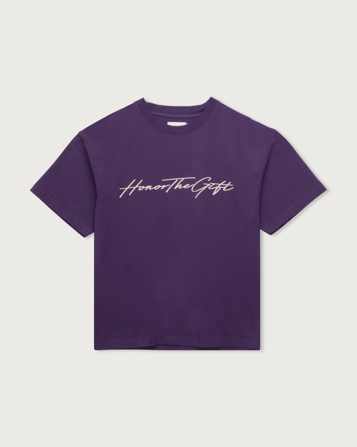 Script Tee - Purple